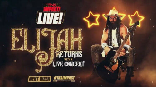 Elijah Returns With Live Concert, Cedric Alexander vs. Jason Hotch Set For 11/13 TNA iMPACT
